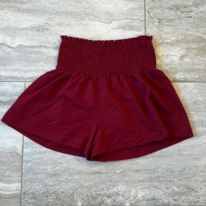 High Waisted Cotton Shorts